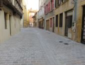 La rue du tour de l'église entièrement rénovée